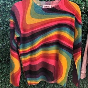 27 Miles Psychedelic Cashmere Sweater XS